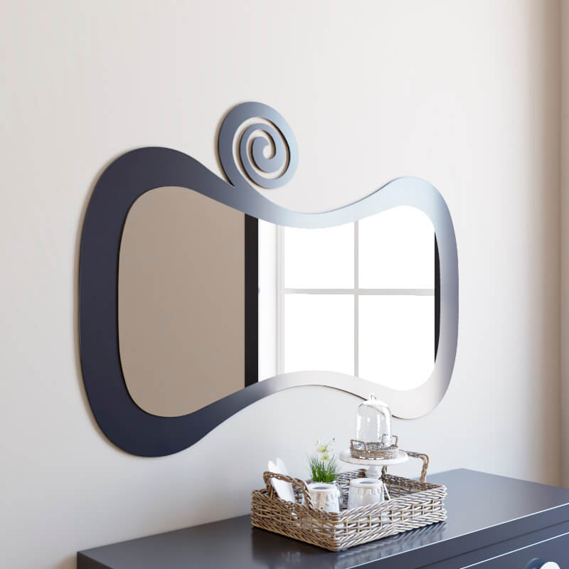 Espejo Dormitorio Moderno de Acero Serie Hellen