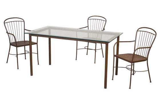 Conjunto Forja Menorca 4 Sillones y Mesa Forja Conjunto Forja Menorca 4 Sillones y Mesa Forja