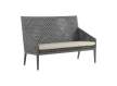 Sofa Diseño Jardin Cinta Gris Aluminio con Cojin Serie Tape