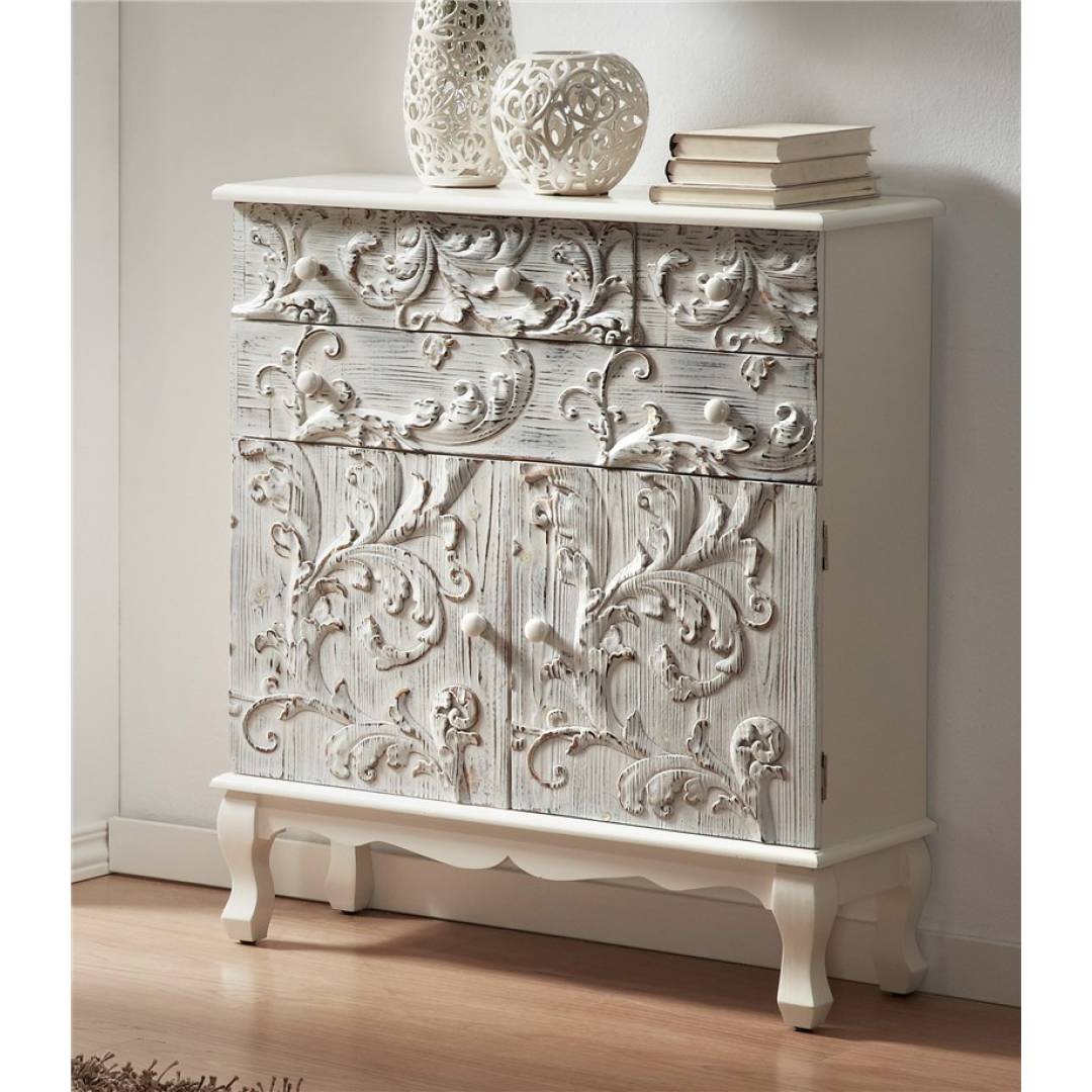 Artesania y Decoración | Blog comoda tallada blanca decape | Artesania