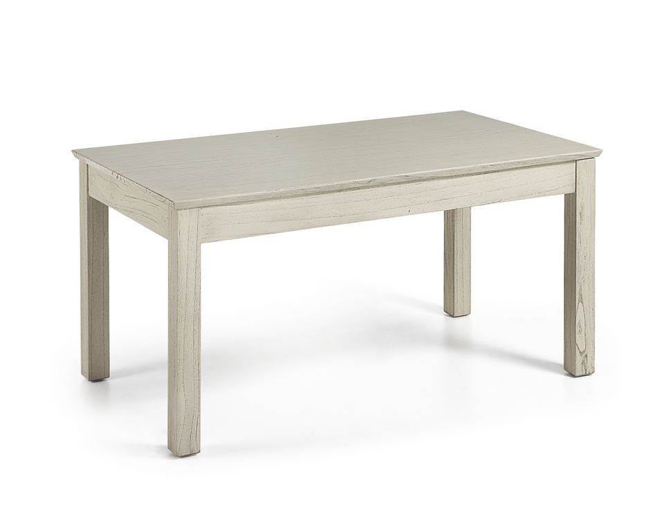 Mesa comedor blanco hueso colonial