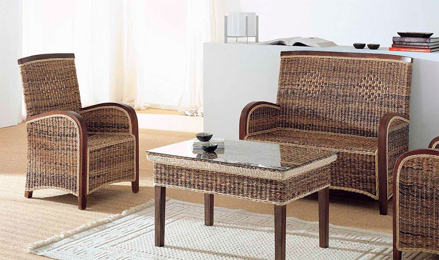 Sofa mesas sillones rattan