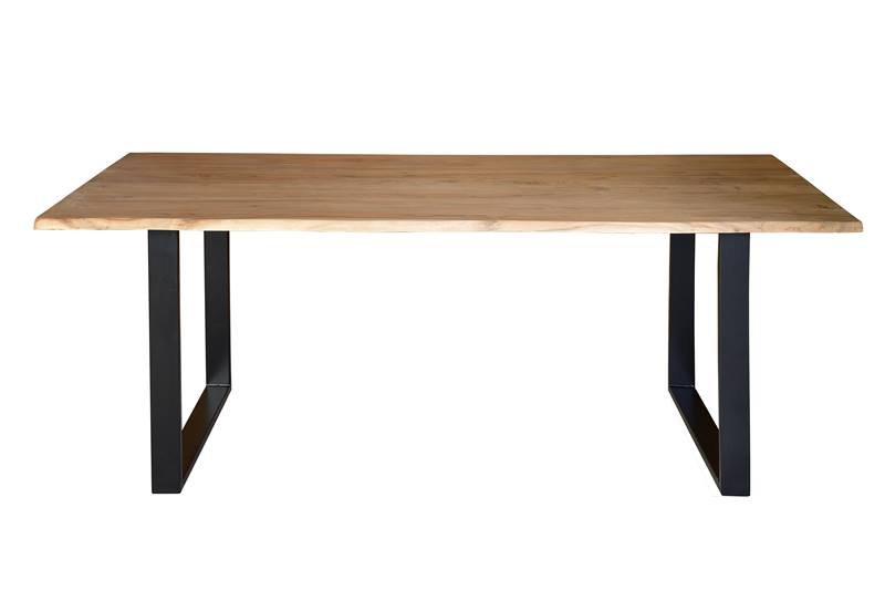 Mesa comedor industrial madera metal