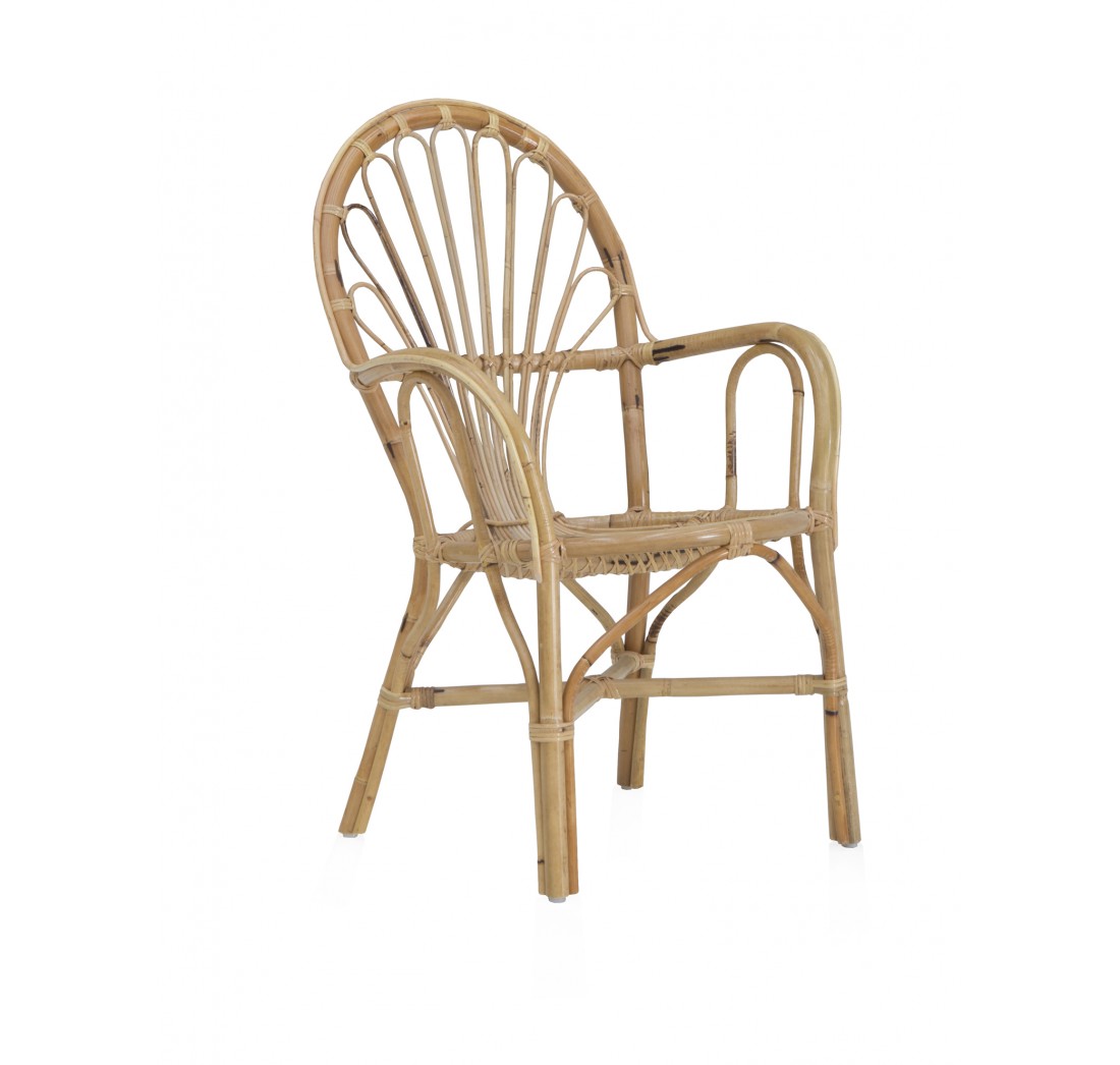 Sillon silla rattan natural