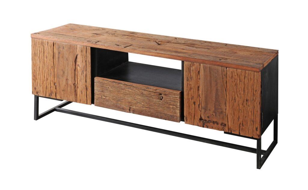 Mueble tv estilo industrial madera metal