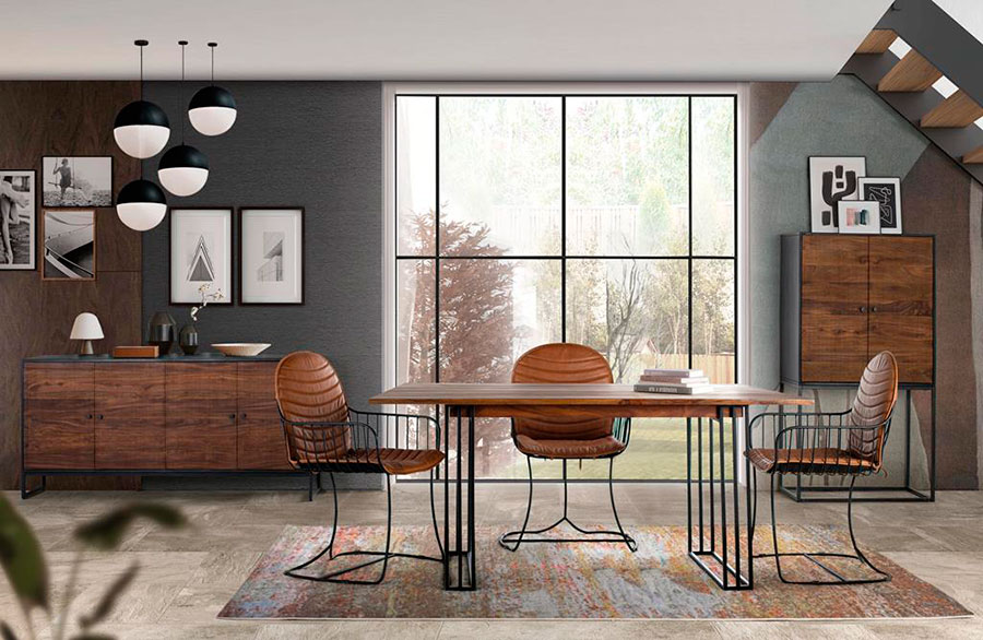 Muebles salon comedor industrial