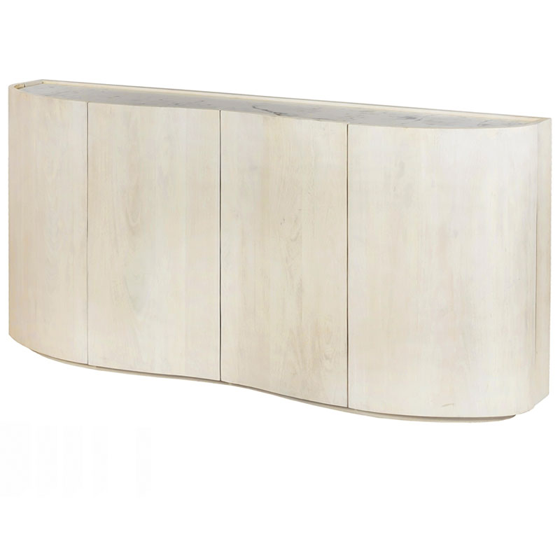 Aparador buffet moderno blanco decape 4 puertas