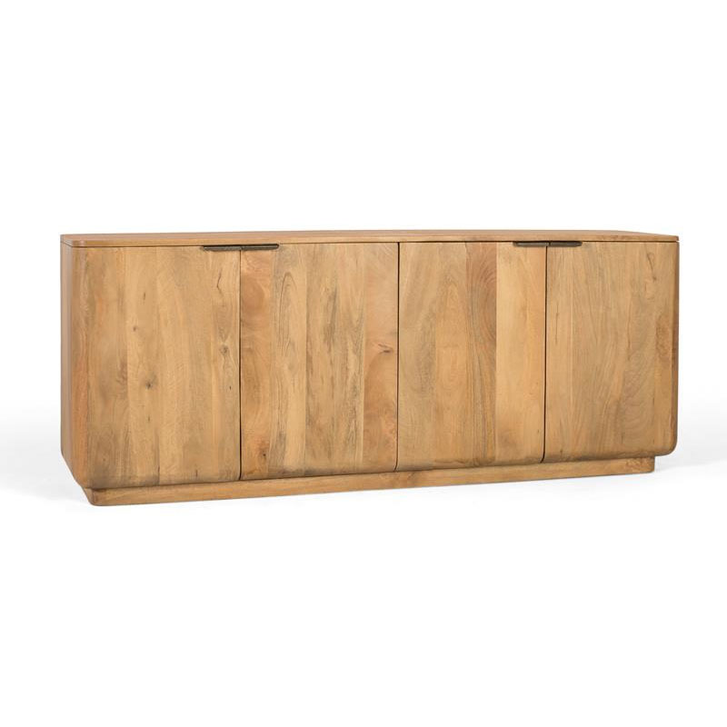 Aparador salon diseño actual madera natural 4 puertas