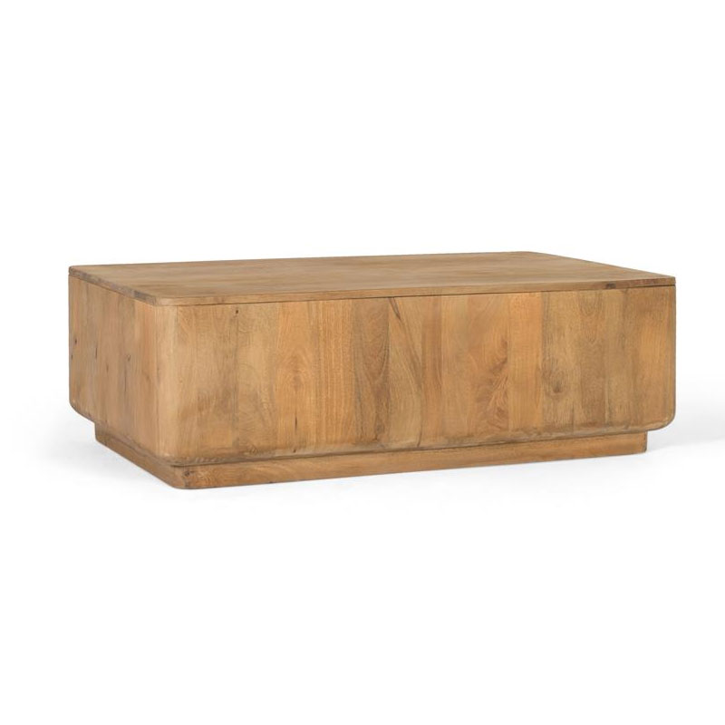 Mesa baja de centro diseño moderno madera maciza natural