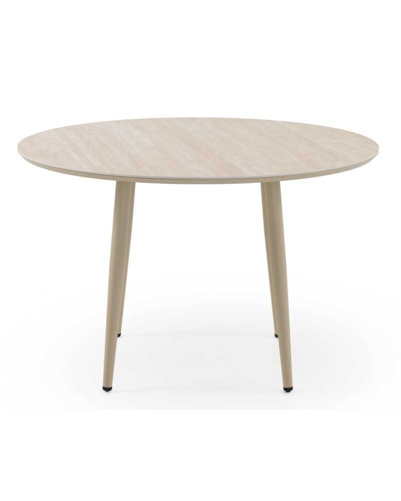 Mesa comedor exteriores aluminio y ceramica