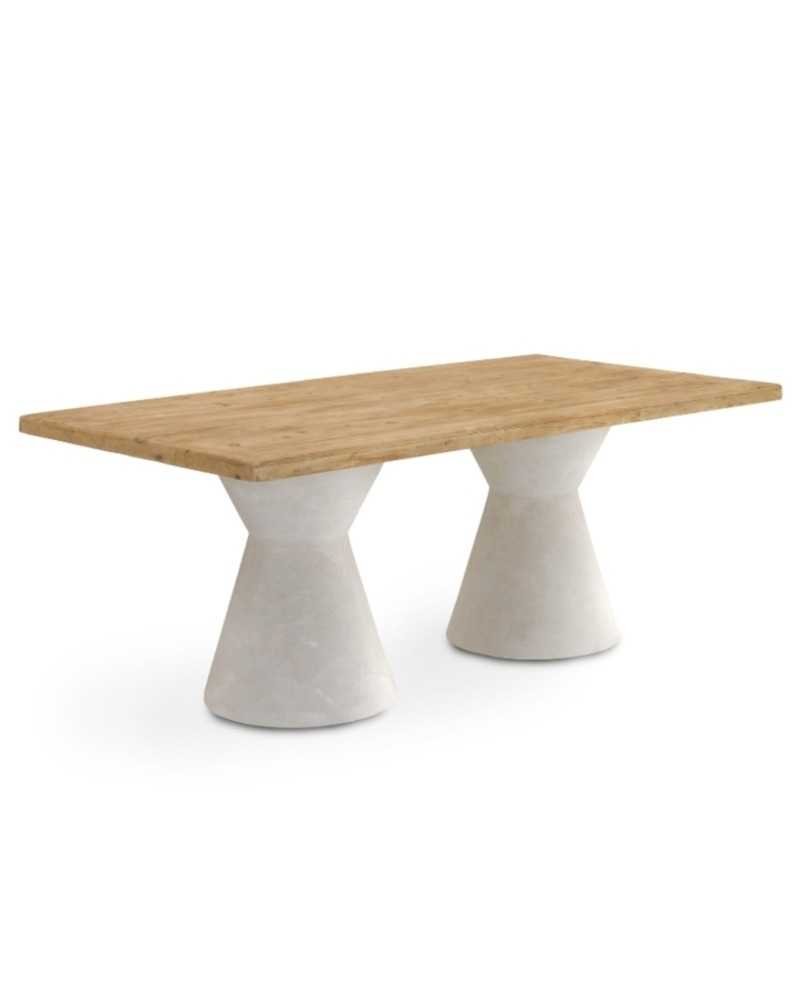 Mesa comedor moderna blanco madera