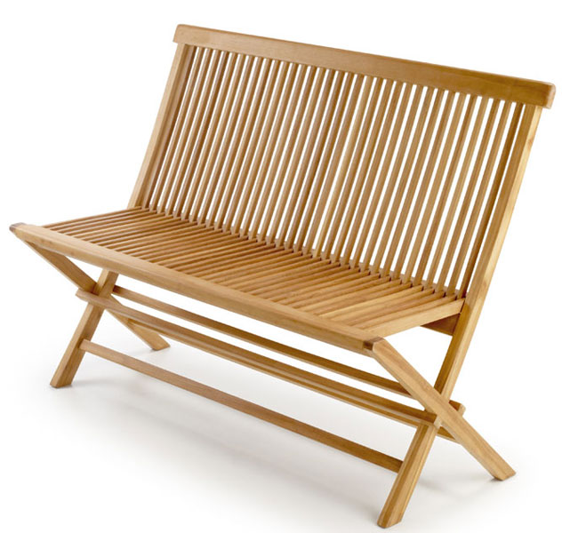 Banco Jardin Teca Madera Natural