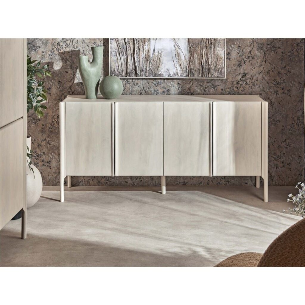 Buffet aparador salon madera mango blanco
