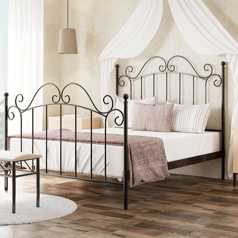 Cama de forja clasica diseño rustico Roma