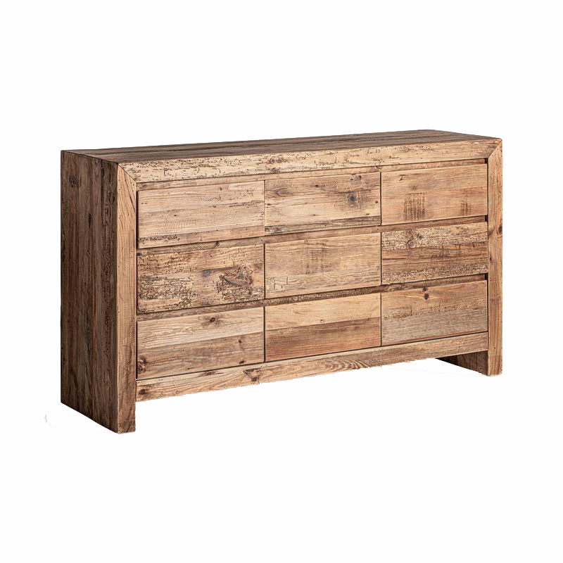 Aparador grande 9 cajones rusticos madera reciclada