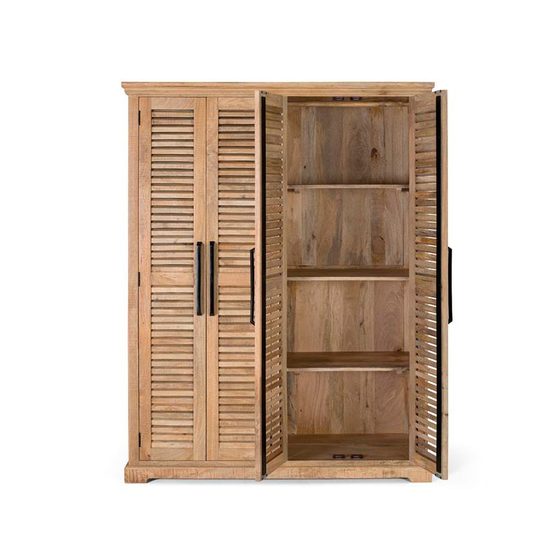 Armario 4 puertas estilo provenzal madera maciza