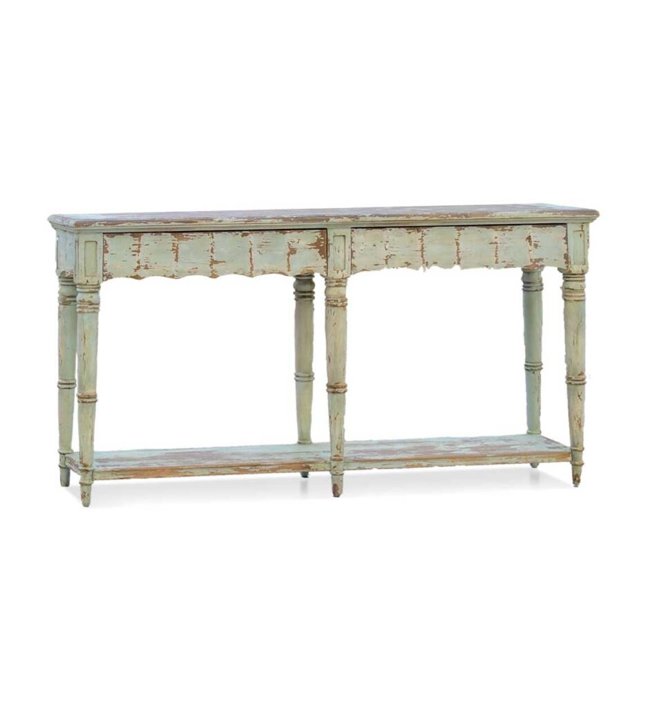 Consola Salon Verde Decape