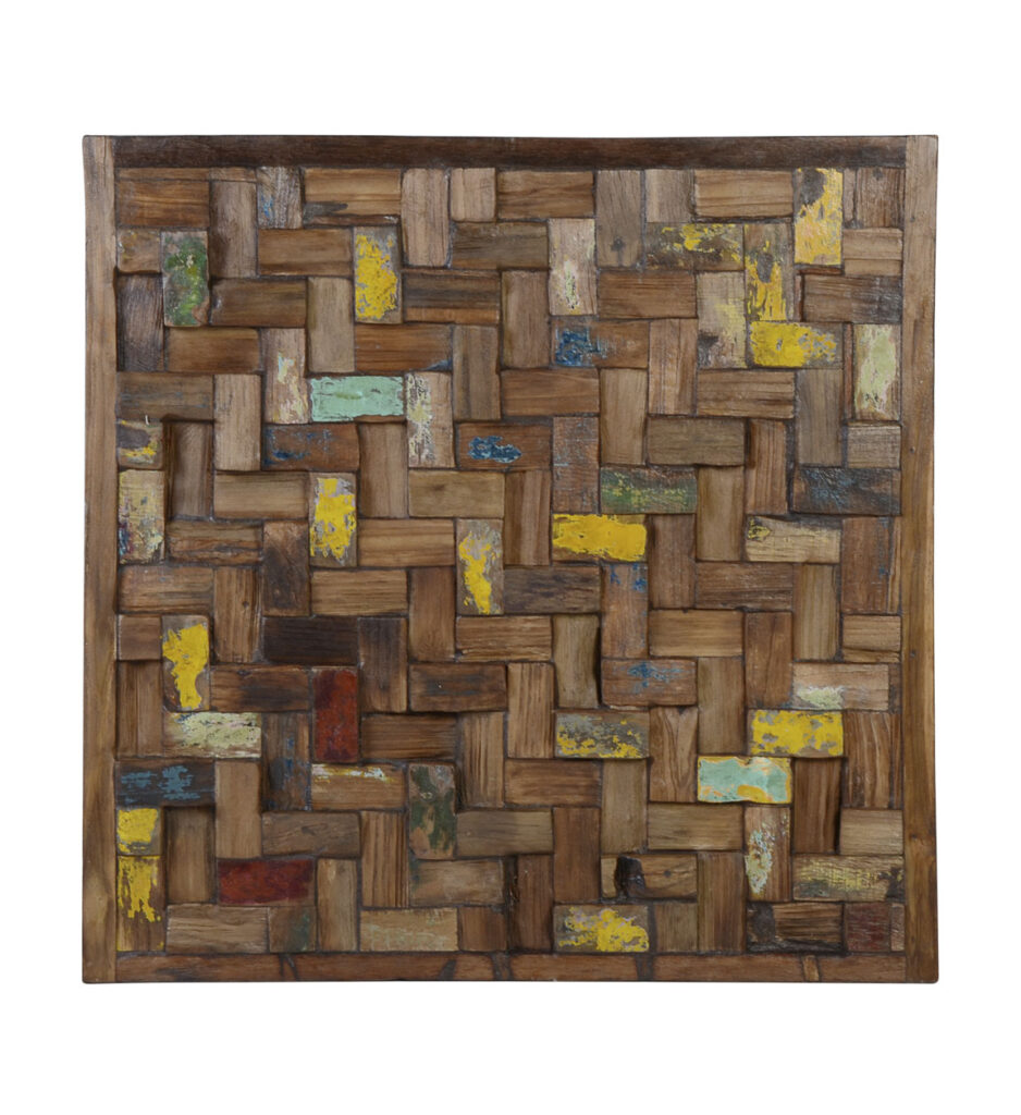 Cuadro panel de 80 X 80 en colores desgastados
