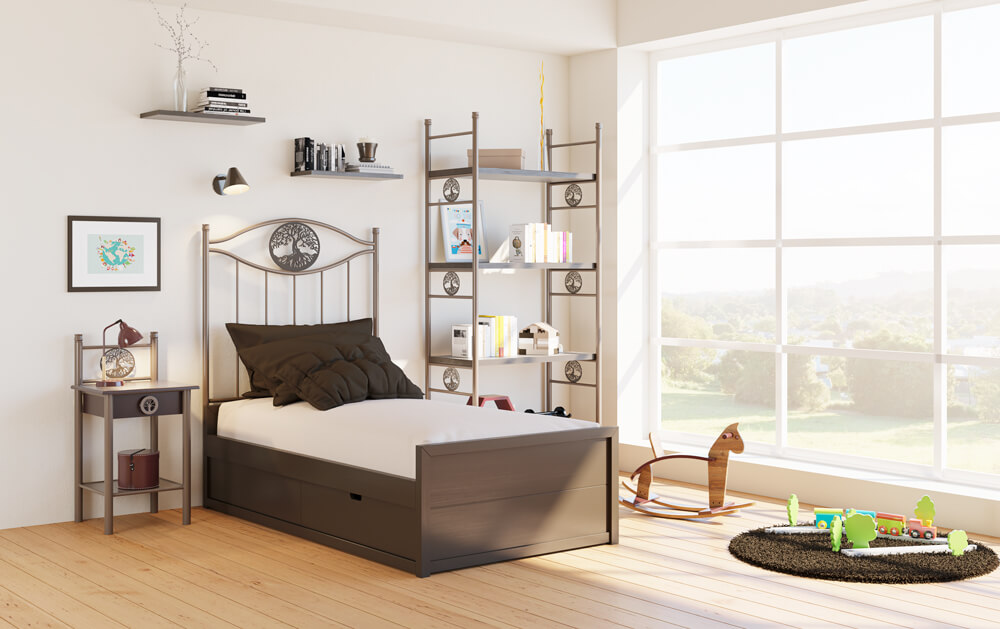 Dormitorio Juvenil en Forja y Madera Iris