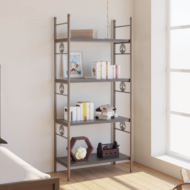 Estanteria forja madera serie Iris
