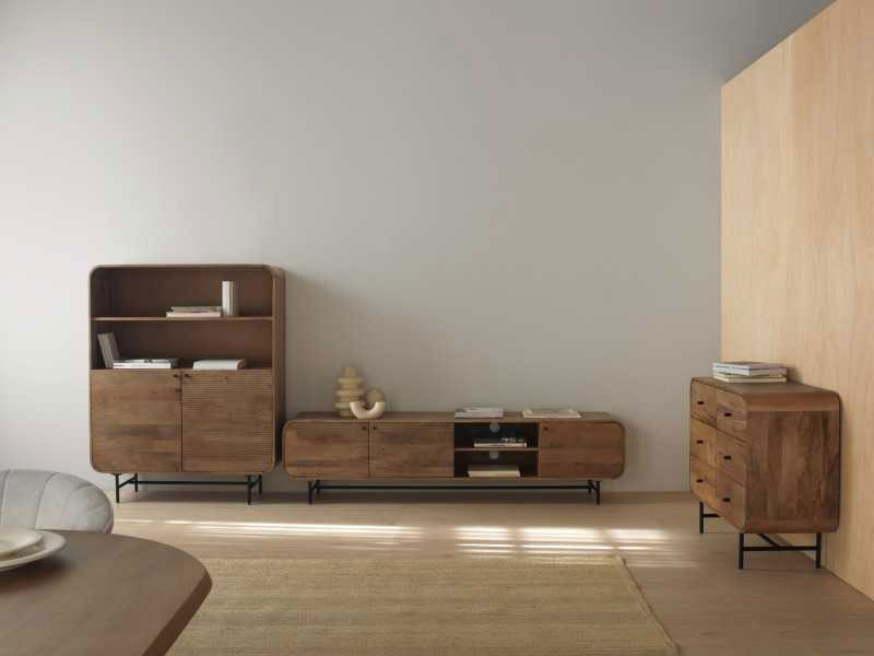 Salon Diseño Rustico Actual Serie Aldomar