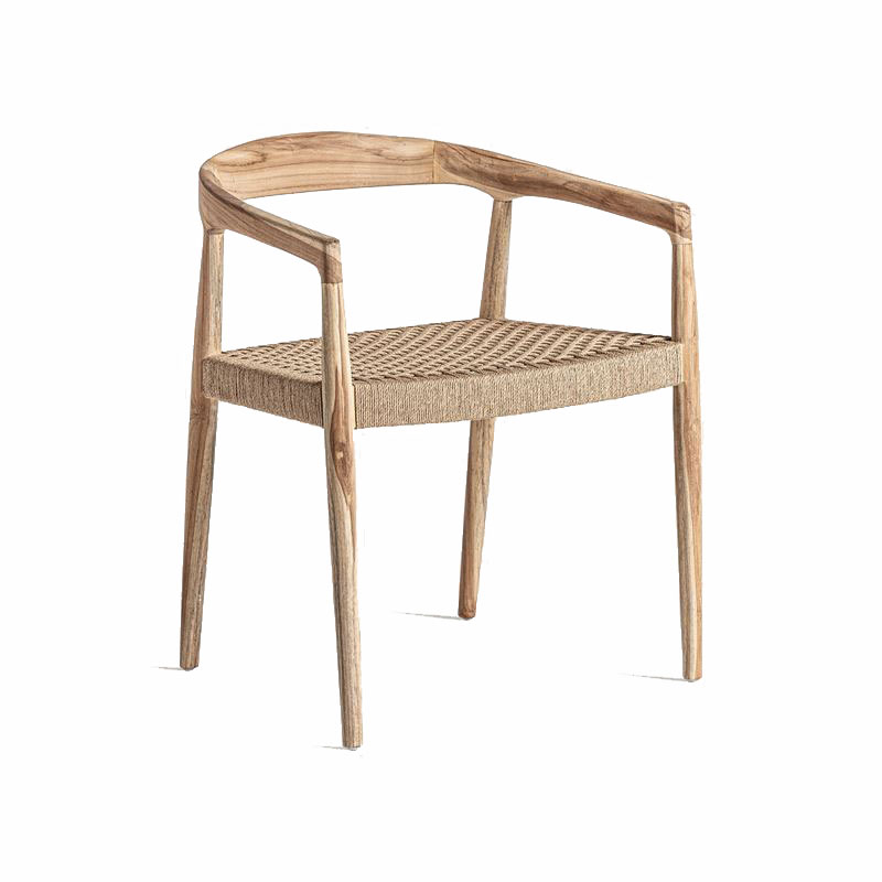 Sillon diseño Actual madera natural y cuerda