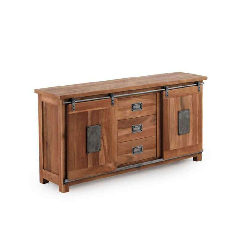 Aparador diseño industrial madera metal