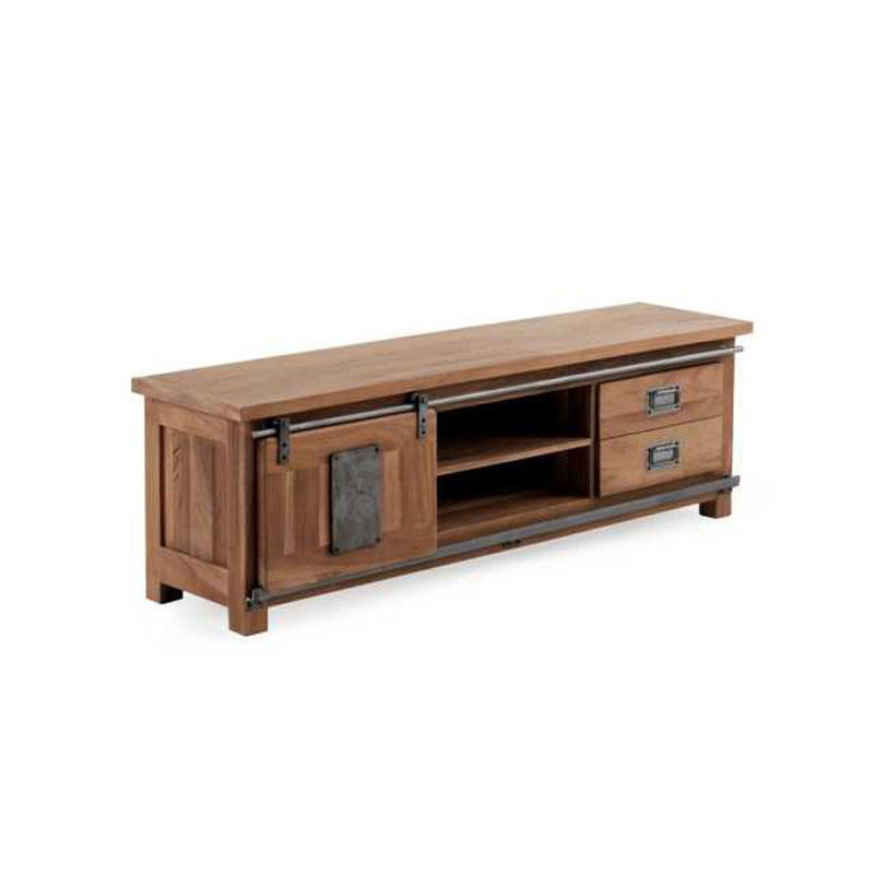 Mueble tv diseño industrial puertas correderas