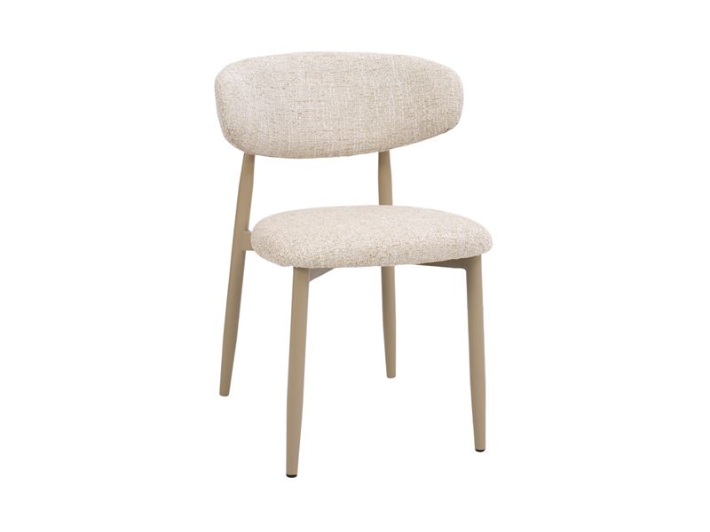 Silla Comedor Diseño Actual Tapizada Topo