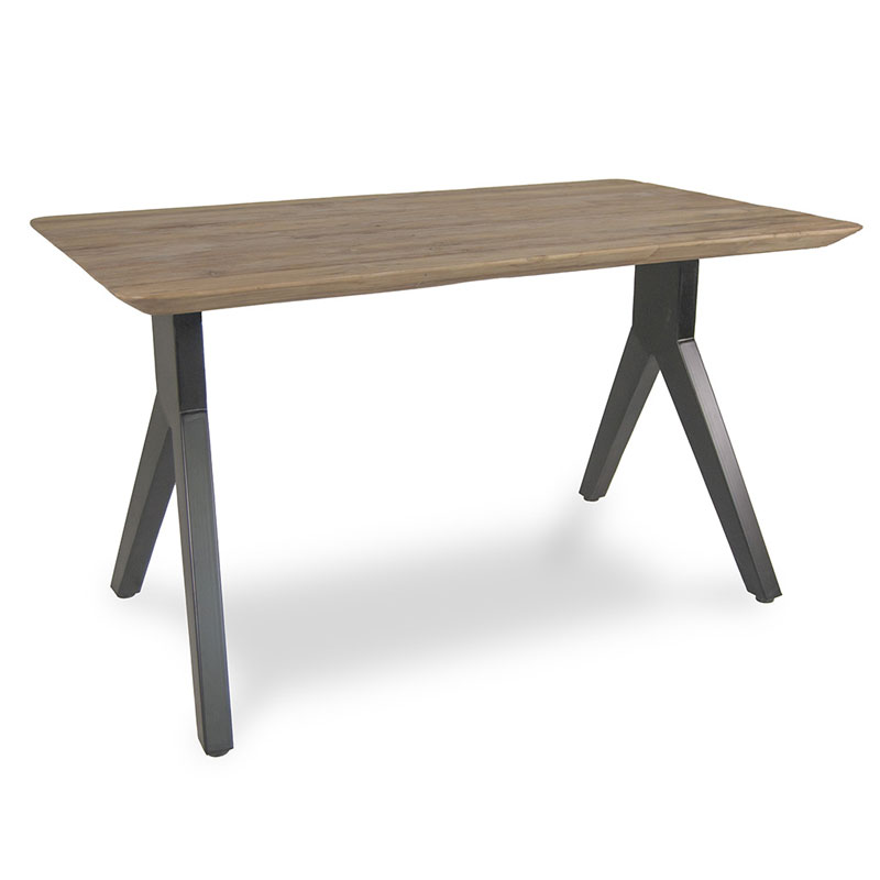 Mesa cocina comedor madera y acero actual