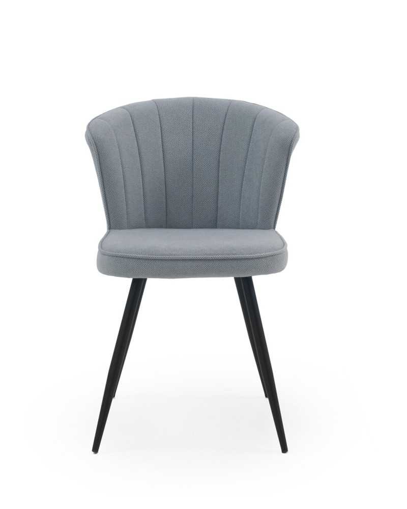 Silla comedor actual tapizada gris