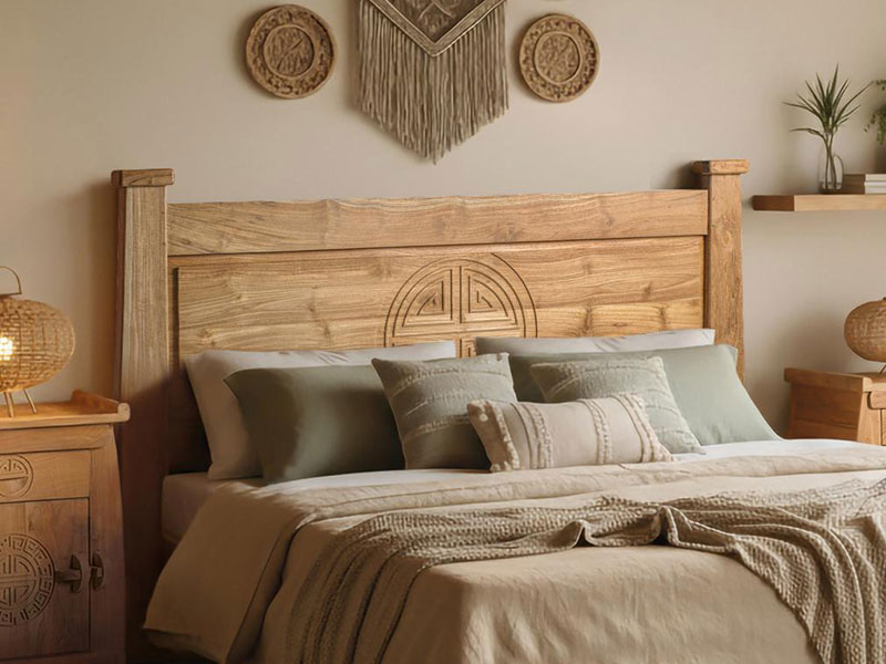 Cabecero y Mesitas Dormitorio Rustico Actual