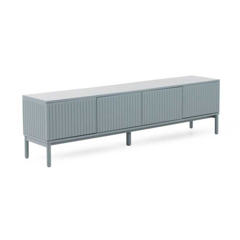 Mueble TV Moderno 4 Puertas Color Azul