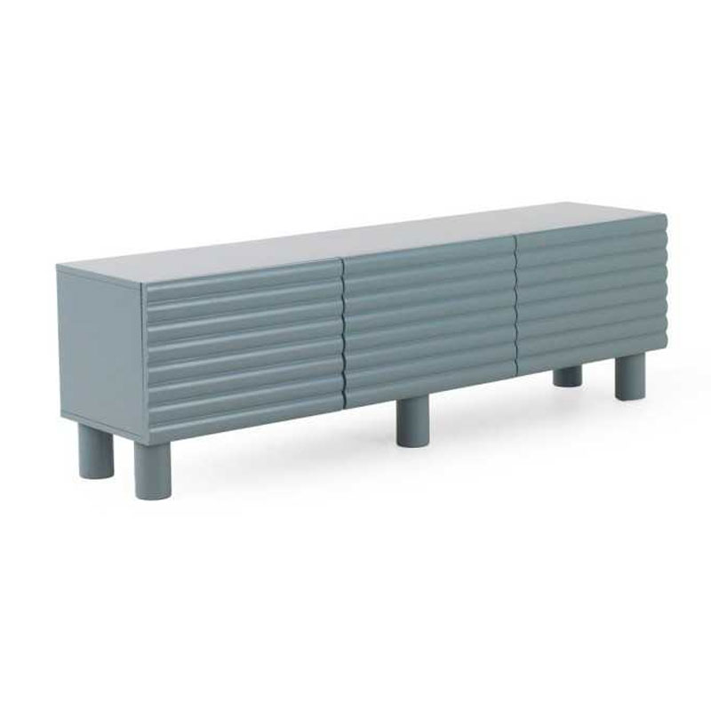 Mueble bajo TV 3 puertas azul