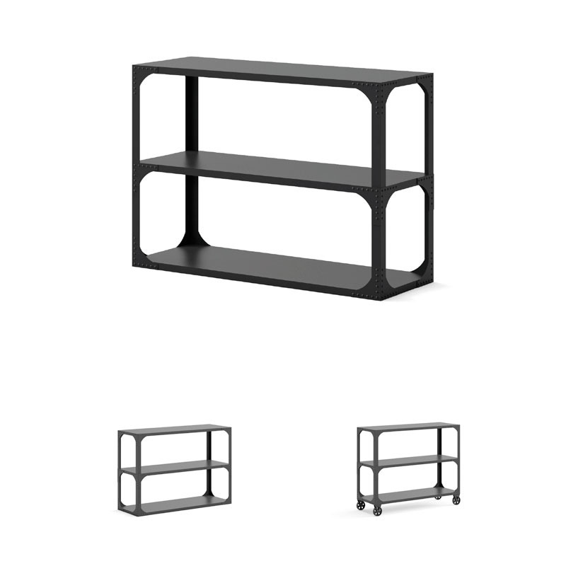 Mueble TV industrial forja