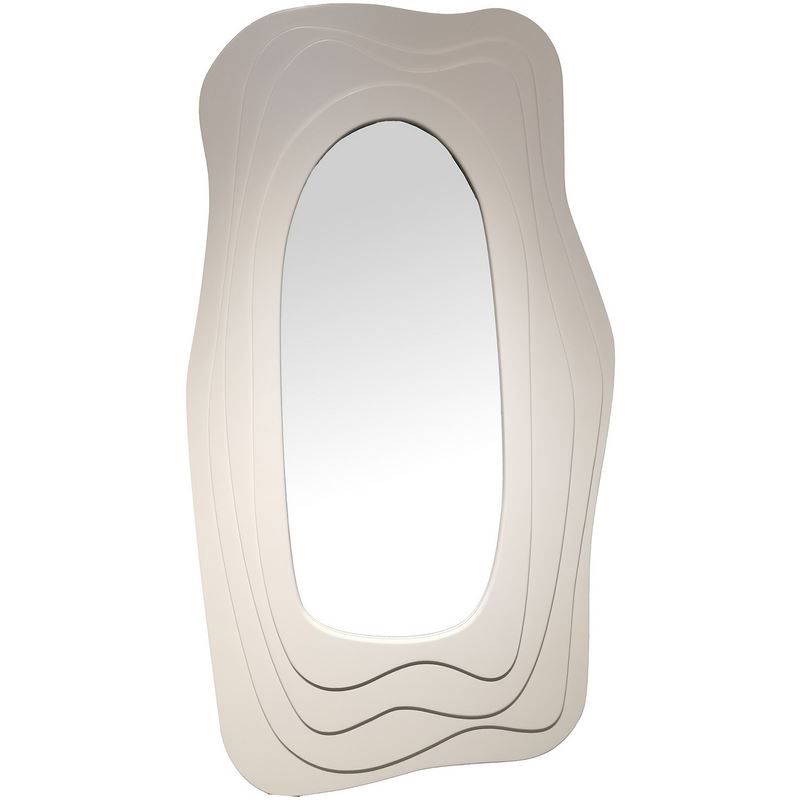 Espejo decoración blanco diseño moderno alto