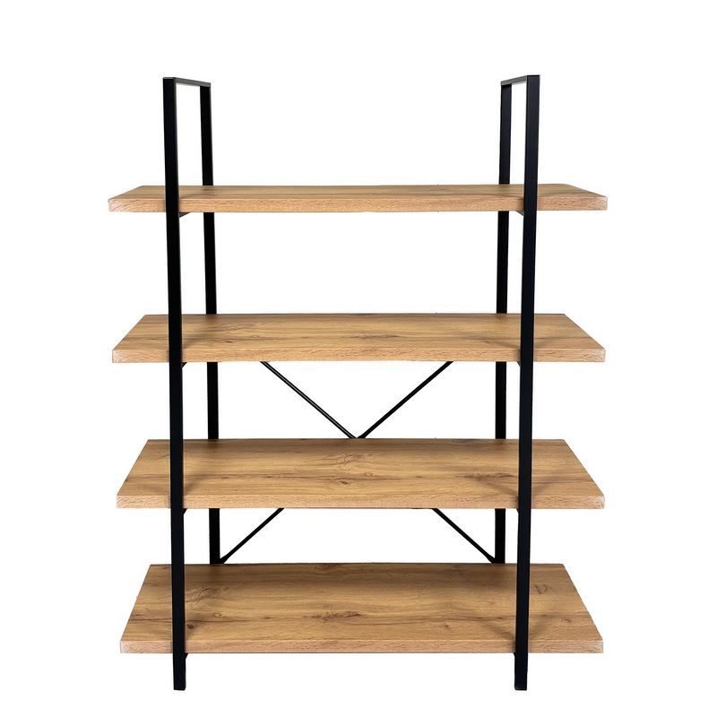 Estanteria libreria forja madera 4 estantes