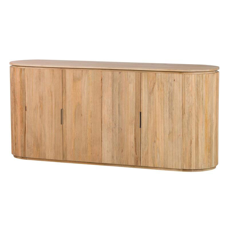 Buffet aparador 4 puertas madera natural maciza