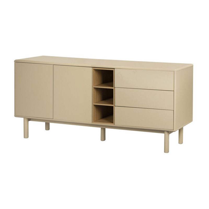 Aparador buffet moderno 2 puertas 3 cajones