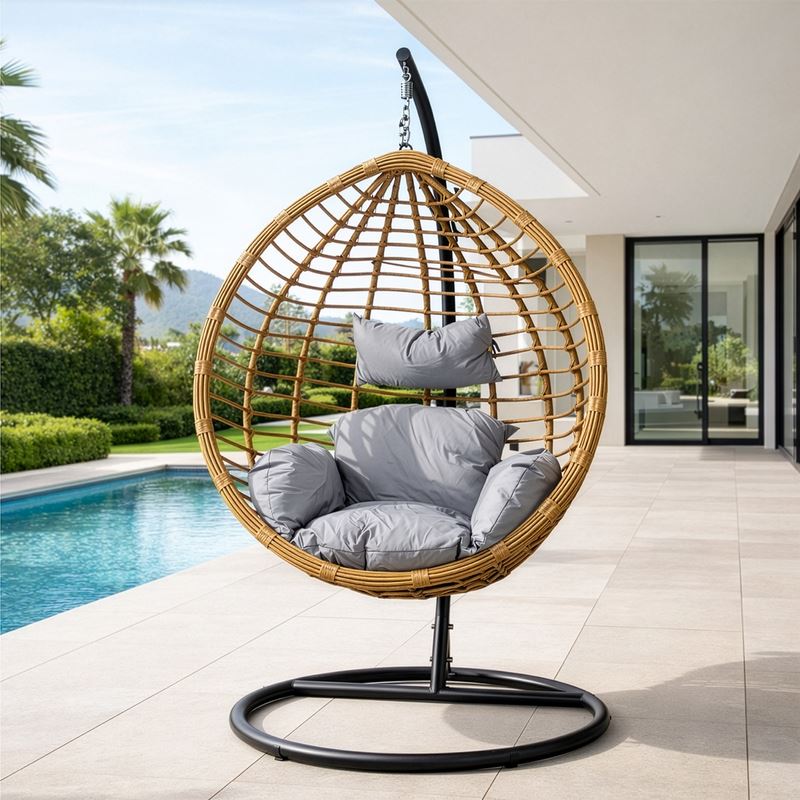 Sillon columpio rattan sintetico para terrazas