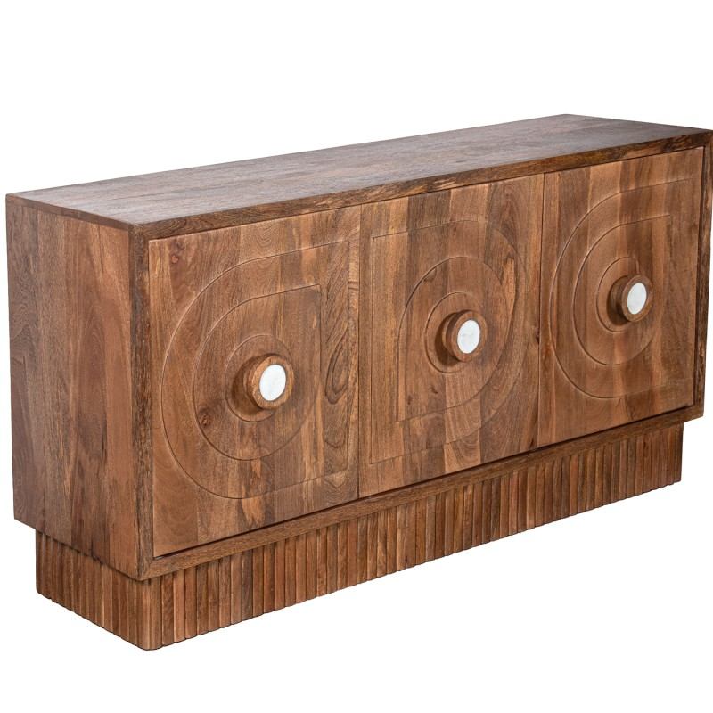 Aparador Madera Mango 3 Puertas Contemporaneo