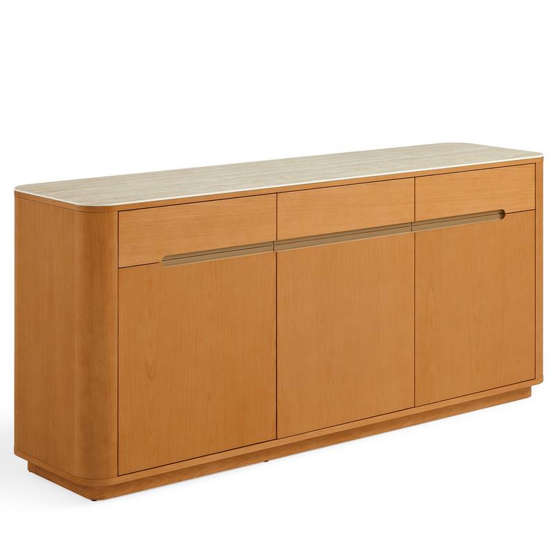 Aparador Moderno 3 Puertas 3 Cajones Colon Natural