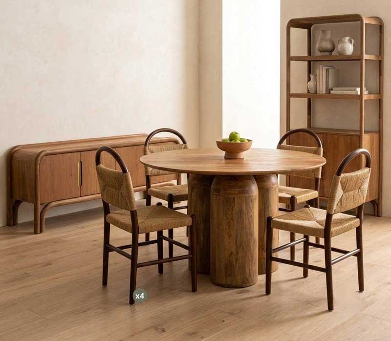 Salón Rustico Madera Natural
