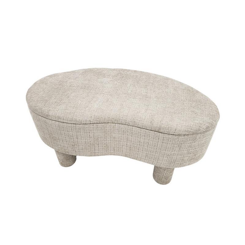 Banqueta baul tapizada moderna en Beige