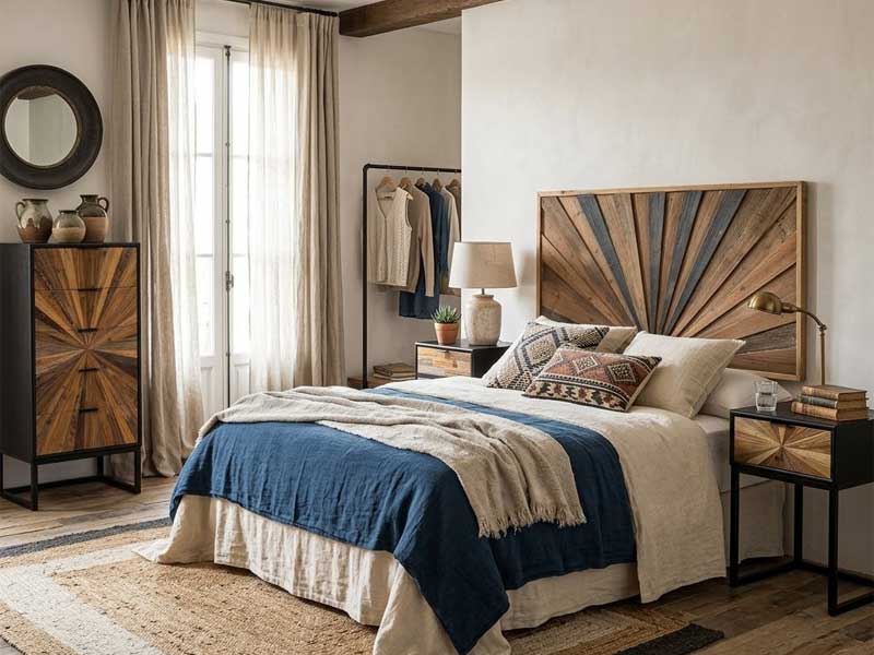 Dormitorio Estilo Rustico Industrial
