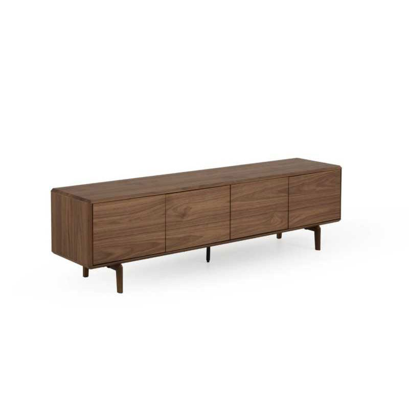Mueble Bajo TV 4 Puertas Color Nogal