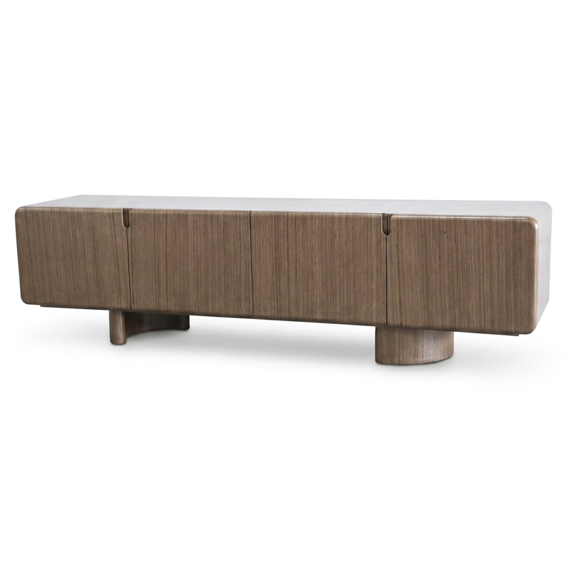 Mueble TV Actual 4 Puertas Color Nogal - Serie Esenzia