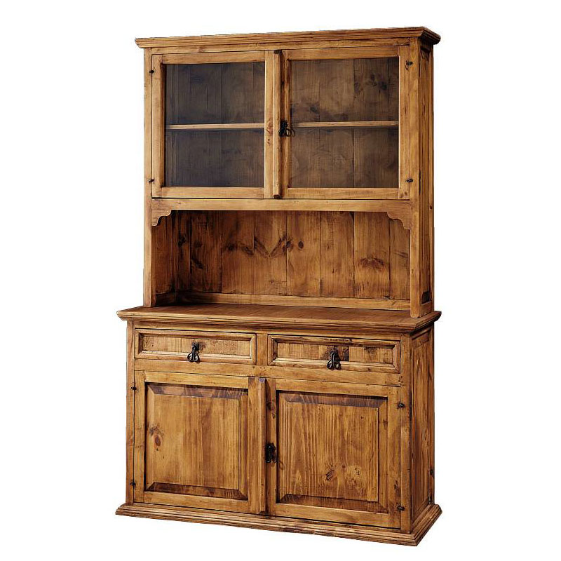 Alacena Rustica 4 Puertas 2 Cajones 1 Hueco Madera Envejecida