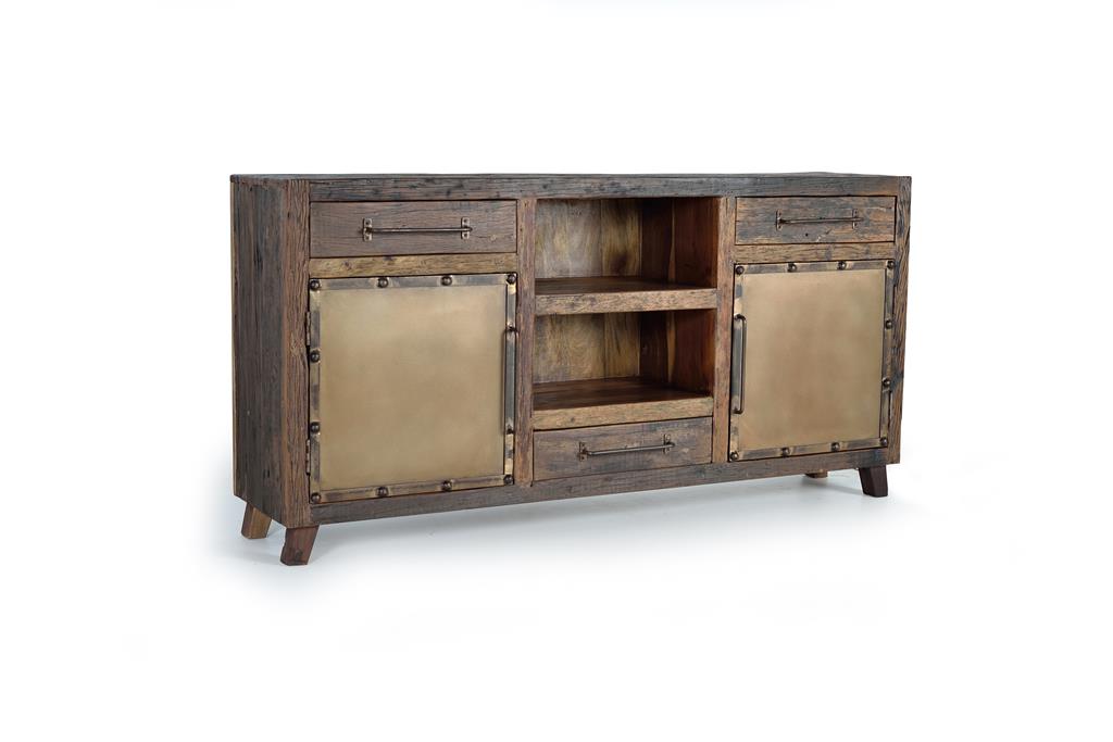 Aparador Buffet  Industrial Madera Reciclada Metal Sunderlan