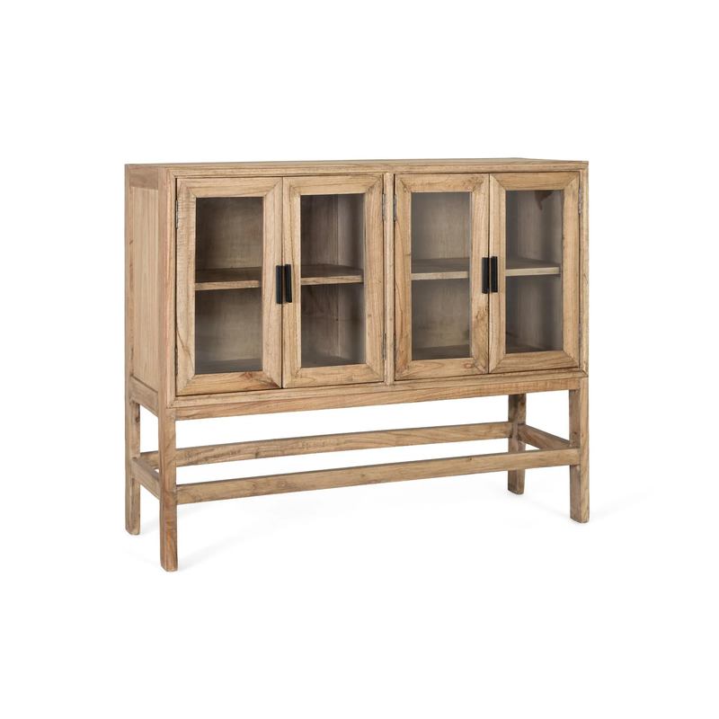 Aparador Actual 4 Puertas Acristaladas Madera de Mindi Virelle Aparador Actual 4 Puertas Acristaladas Madera de Mindi Virelle